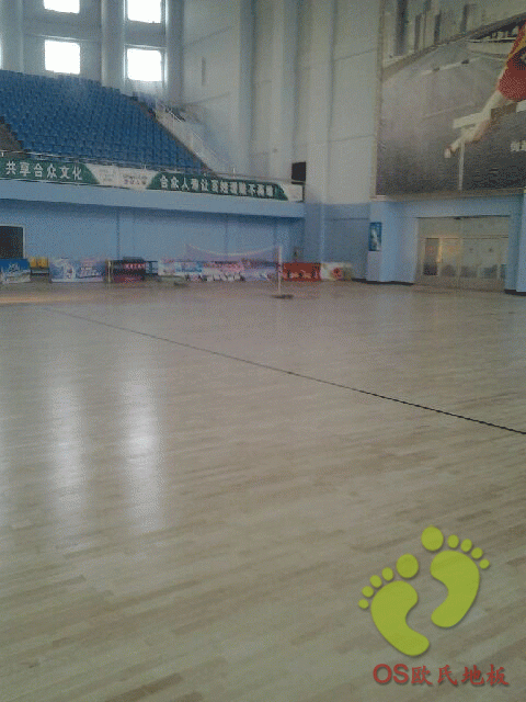 室内篮球场木地板案例之--内蒙古五原县体育馆