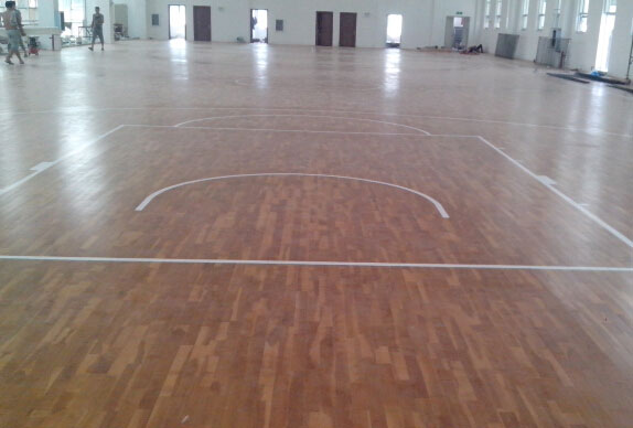 篮球运动木地板之湖北监利县章华小学铺设