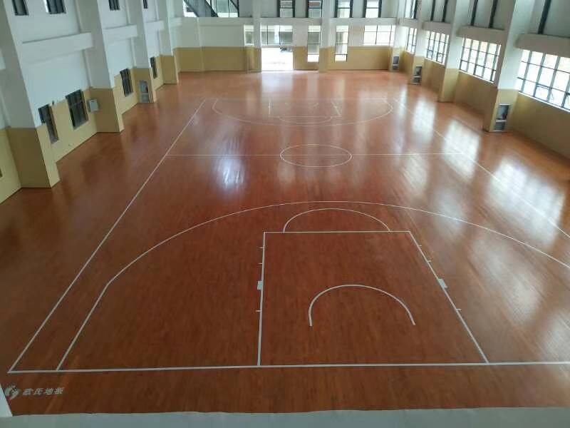 云南省蒙自市师范学院体育馆运动木地板