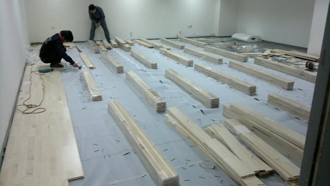 实木运动地板施工前小技巧