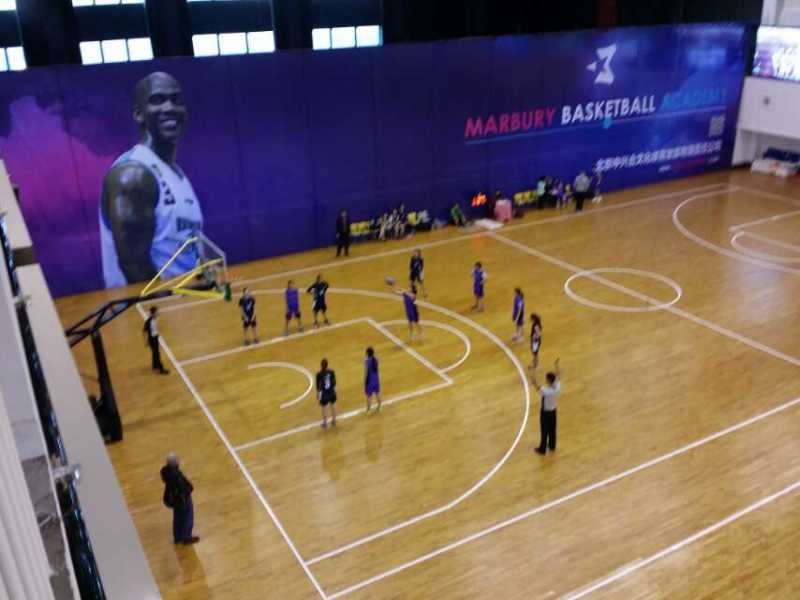 体育馆木地板铺设工程--北京蟹岛度假村马布里篮球训练营