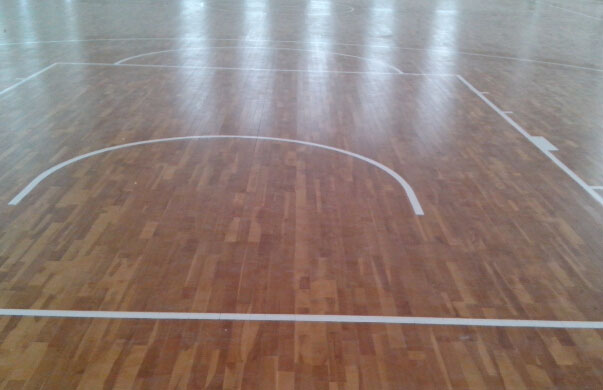 篮球运动木地板之湖北监利县章华小学铺设