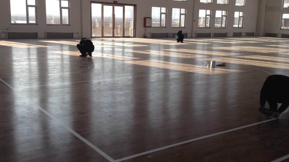 篮球馆木地板铺设案例之吉林市桦甸消防队
