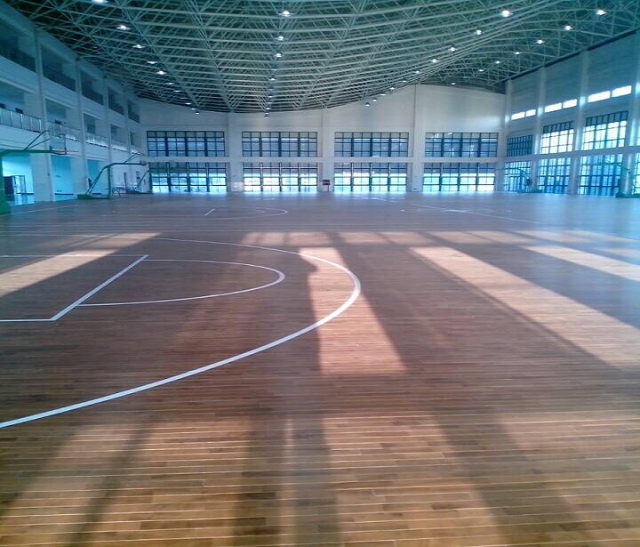 篮球馆木地板施工案例之芜湖市第一中学