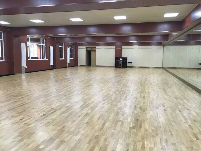 舞蹈房实木运动地板安装案例之北京王府学校