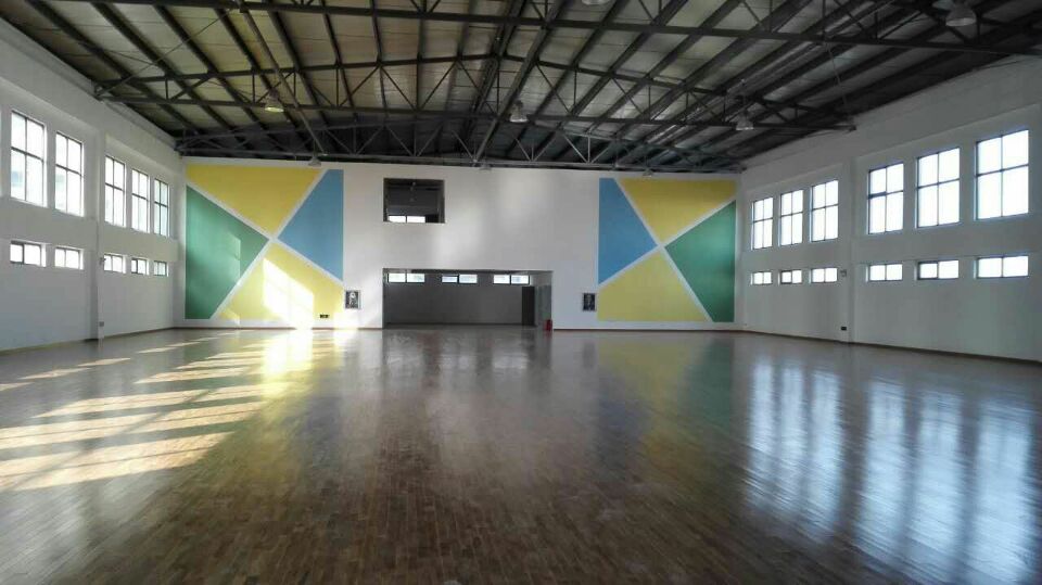 篮球场木地板案例-杭州湾新区世纪城实验小学