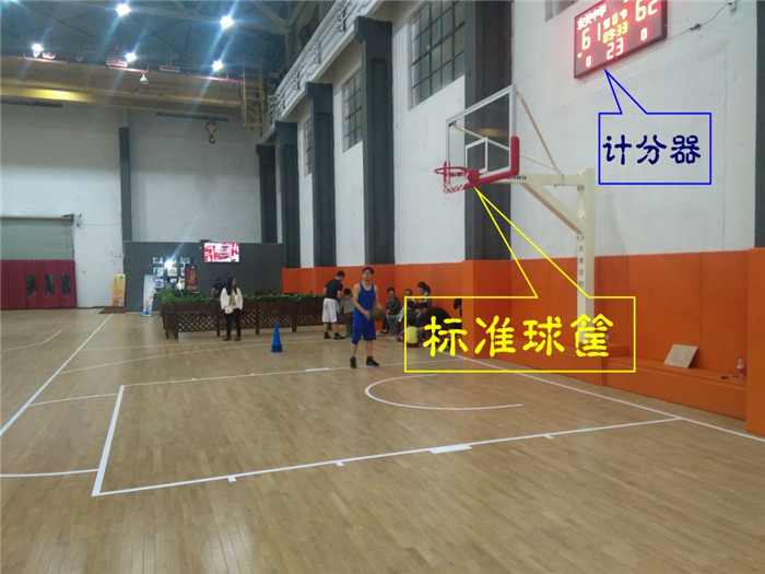 浙江上虞8090篮球俱乐部篮球场馆木地板成功案例（3）