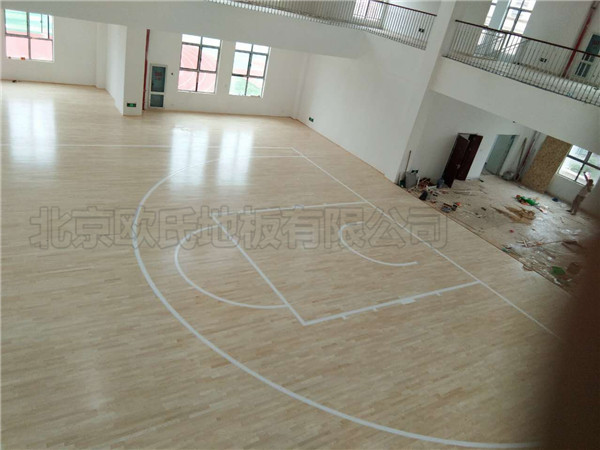 湖北篮球馆木地板--天门杭州华泰小学